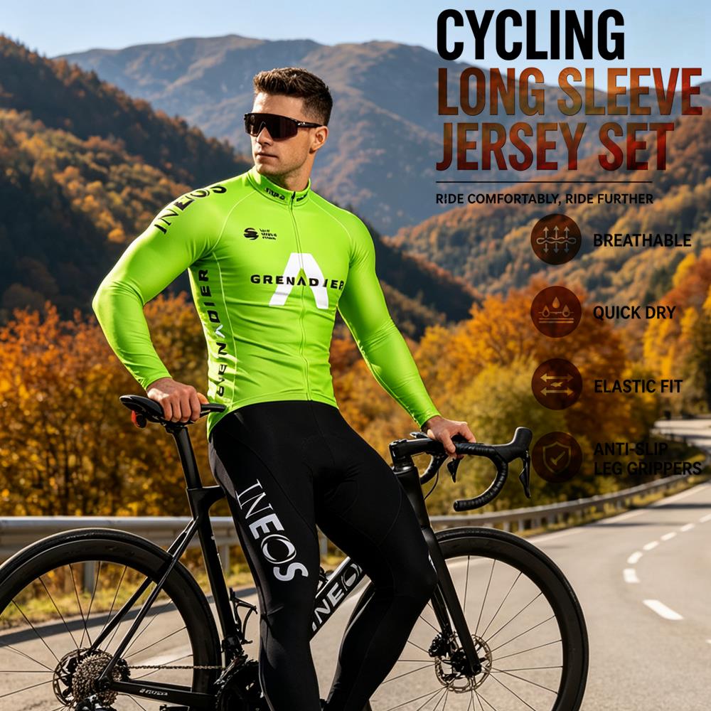 Mountain Biking Wallpaper - Sonbahar Bisiklet Forması Seti Ropa Ciclismo