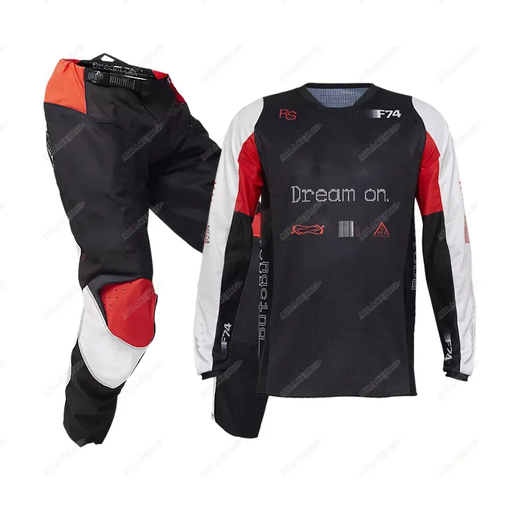 Mountain Biking Protective Gear - Yarış Özel Forması Pantolon Kombinasyonu Motokros