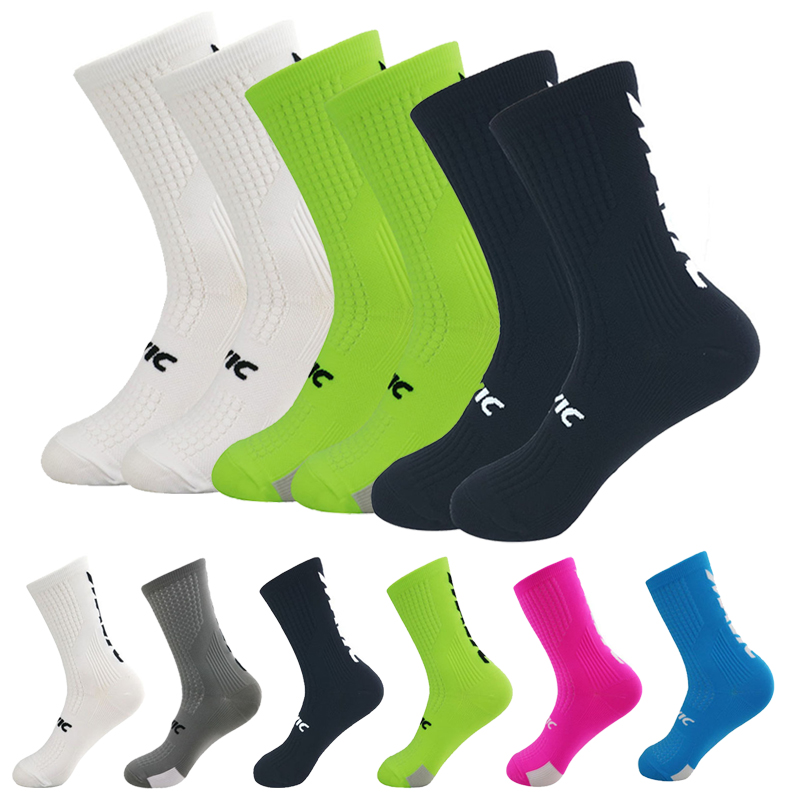 Mountain Biking Socks - 3 çift bisiklet çorapları erkekler mektup
